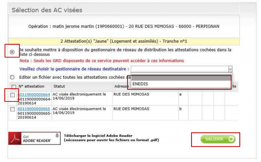 attestation de conformite electricite